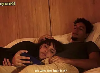 Chubby Argentinian BBW accidentally swallows stepdad cock during movie facial