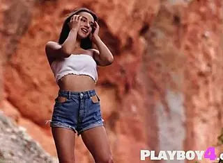 Petite Milf Gloria Sol Strips Outdoor Rips Clothes Exposes Big Natural Tits Bubble Butt