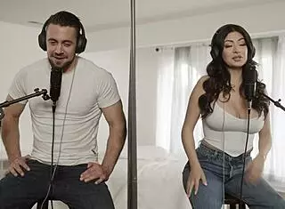 Thick Brunette Cami Strella Fingers Deepthroats Rimjobs Dante Colle to Orgasm