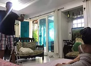 hot latina milf threesome with two guys pounding!