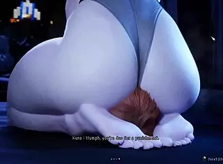 gothic witch kuro farts wildly under her dark spell