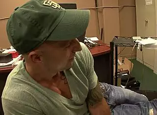 tattooed milf emily parker fingered shaved pussy before anal pounding