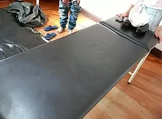 spread 'em wide for brazilian wax on dick and smooth shaved ass