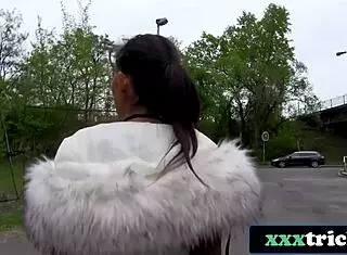 busty hungarian coed trades photoshoot for public pounding?