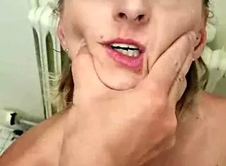 German Milf Sandra Chokes On Deepthroat Facefuck Smother Frenzy