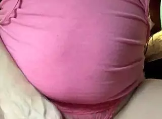 rubbing clit leads to piss play and leg-shaking orgasm for fat milf