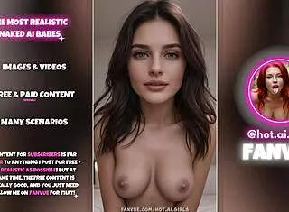 hot ai-generated babes flashing massive naked tits and asses!