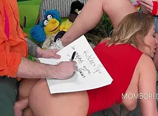 who knew an educational show hid a milf gangbang with ryan keely and river lynn?