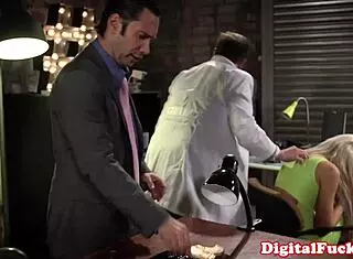 busty peta jensen bent over doggystyle in garage gets deepthroated monster