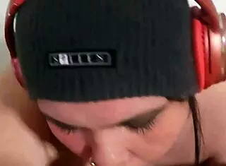 Curvy Wife's Sloppy Deepthroat Ends In Cum-Filled Mouth Orgasm