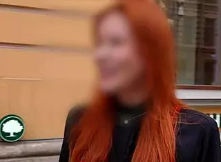 vlogger's hallway bj from big tits slut ends in home creampie