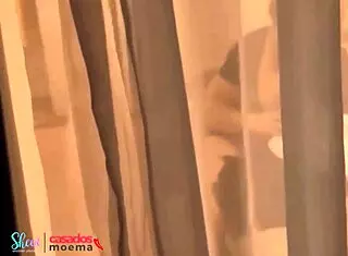 married couple moema celebrates wedding anniversary with young trainer at hotel