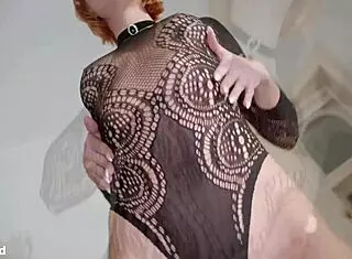 petite redhead squirts multiple times in hardcore 3some domination