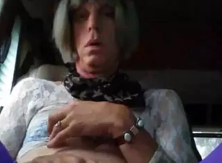 Massive Shemale Cock Stroked in Mature Solo