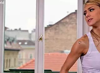 Veronica Leal feels slutty fitness ecstasy in brutal gym DP pounding