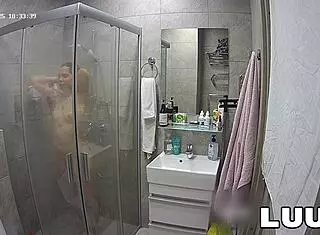 kareflore films amateur homemade shower routine voyeur style