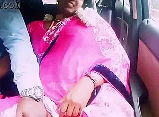 south indian housewife cheats CAR FUCK boyfriend dirty telugu talk