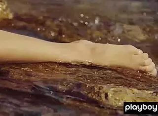 wanna see shy teen katrine pirs strip her bikini outdoors?