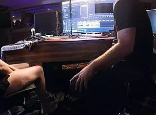 Skinny slut Raven Grey makes cock explode just using her feet!