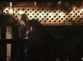 Gaby Hoffmann Cherry Jones Tease See-Through Tops and Big Tits Nude