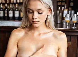 ai skinny blonde teen's horny pov cowgirl ride explodes in orgasm