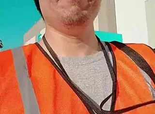 Asian Amateur Strolls Public Outdoors at Work ASMR SFW Solo