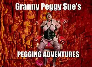 Granny Peggy Sue Pegs Then Gets Fucked Missionary Cowgirl Creampie