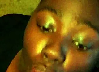 SUCK THAT COCK DEEP, EBONY COCKSUCKER!