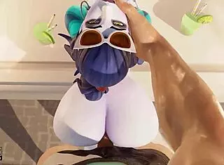 Widowmaker's French Holiday Teases Big Ass on Monster Cock