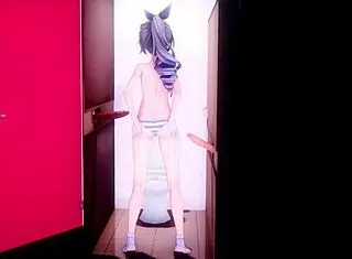 Silver Wolf Takes Massive Loads Through Glory Hole Wall