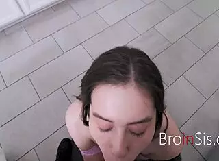 Step Bro Stands Up with Sunny Soleil's Tight Pussy Ride