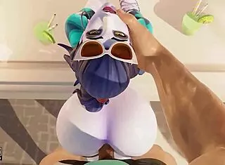 Widowmaker's French Holiday Teases Big Ass on Monster Cock