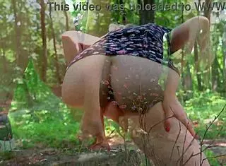 step sis squirts wildly from public park dildo ride!