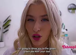 Tiny 18yo Skinny Teen Takes 10 Inch Cock in Taboo Fuck