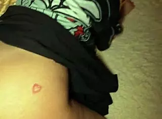 Stepbrother Realizes Porn Movie with Tattooed Stepsis Cumshot POV