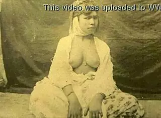 Vintage hairy outdoor tits in retro interracial world 🌟🍑