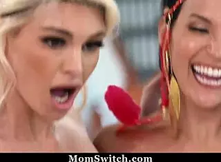 STEPSONS OGLE STEPMOMS' FAT ASSES IN ORGY