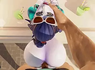 Widowmaker's French Holiday Teases Big Ass on Monster Cock