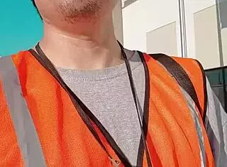 Asian Amateur Strolls Public Outdoors at Work ASMR SFW Solo