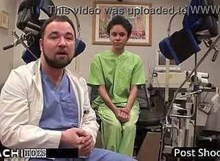 Freshman, feel that mandatory hitachi orgasm from nurse Sandra Chappelle's toys!