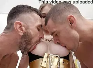 piss dp orgy blonde sladyen skaya laps urine during 3on1 anal madness