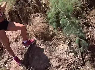 blonde big tits pov outdoor mud fuck sparks fly wild