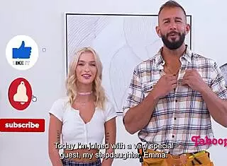 Tiny 18yo Skinny Teen Takes 10 Inch Cock in Taboo Fuck