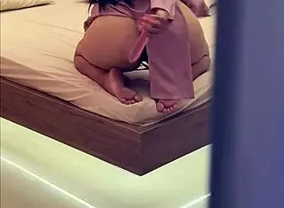 big ass stepmom milks my cum in secret