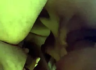 Wife deepthroats shaved wet pussy monster cock till cum