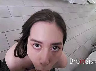 Step Bro Stands Up with Sunny Soleil's Tight Pussy Ride