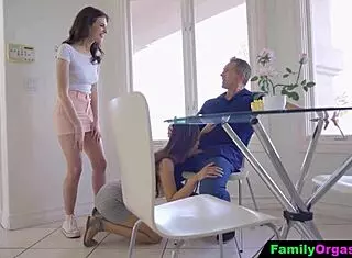 Asian stepdaughter shows boyfriend stepdad fingering interracial doggystyle orgasm