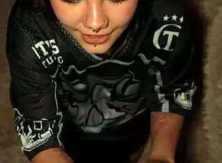 Stepbrother Realizes Porn Movie with Tattooed Stepsis Cumshot POV