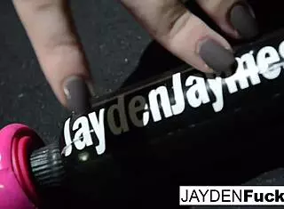 Jayden Jaymes fingers tight wet pussy solo tease