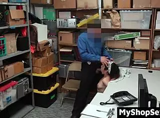 TEEN SHOPLIFTER FUCKS LP OFFICER!
